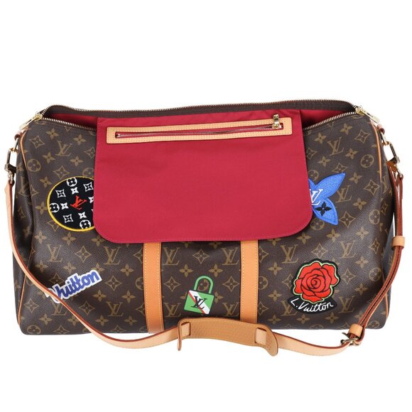 Louis Vuitton Keepall Bandoulière 50 Monogram Patches with Strap - Picture 8 of 8